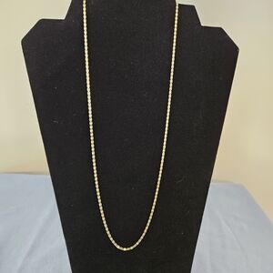 Classic Gold Chain Necklace (24 Ct Overlay Won't Tarnish/ Turn)